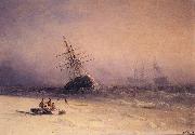 Ivan Aivazovsky Shipwreck on the Black Sea oil painting artist
